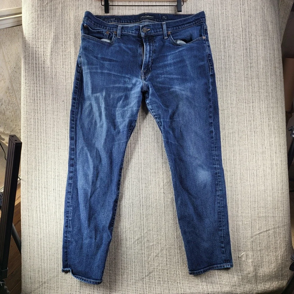 Lucky Brand Jeans Mens‎ 38x30 Blue 121 Slim Fit Denim Medium Wash Casual Pants